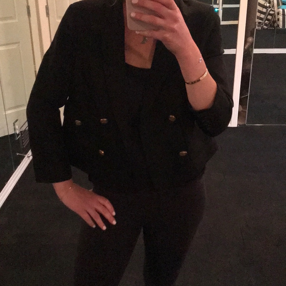 3.1 Phillip Lim black blazer with gold buttons